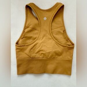 Lululemon Gold Yellow Ebb to Train Bra Size 2